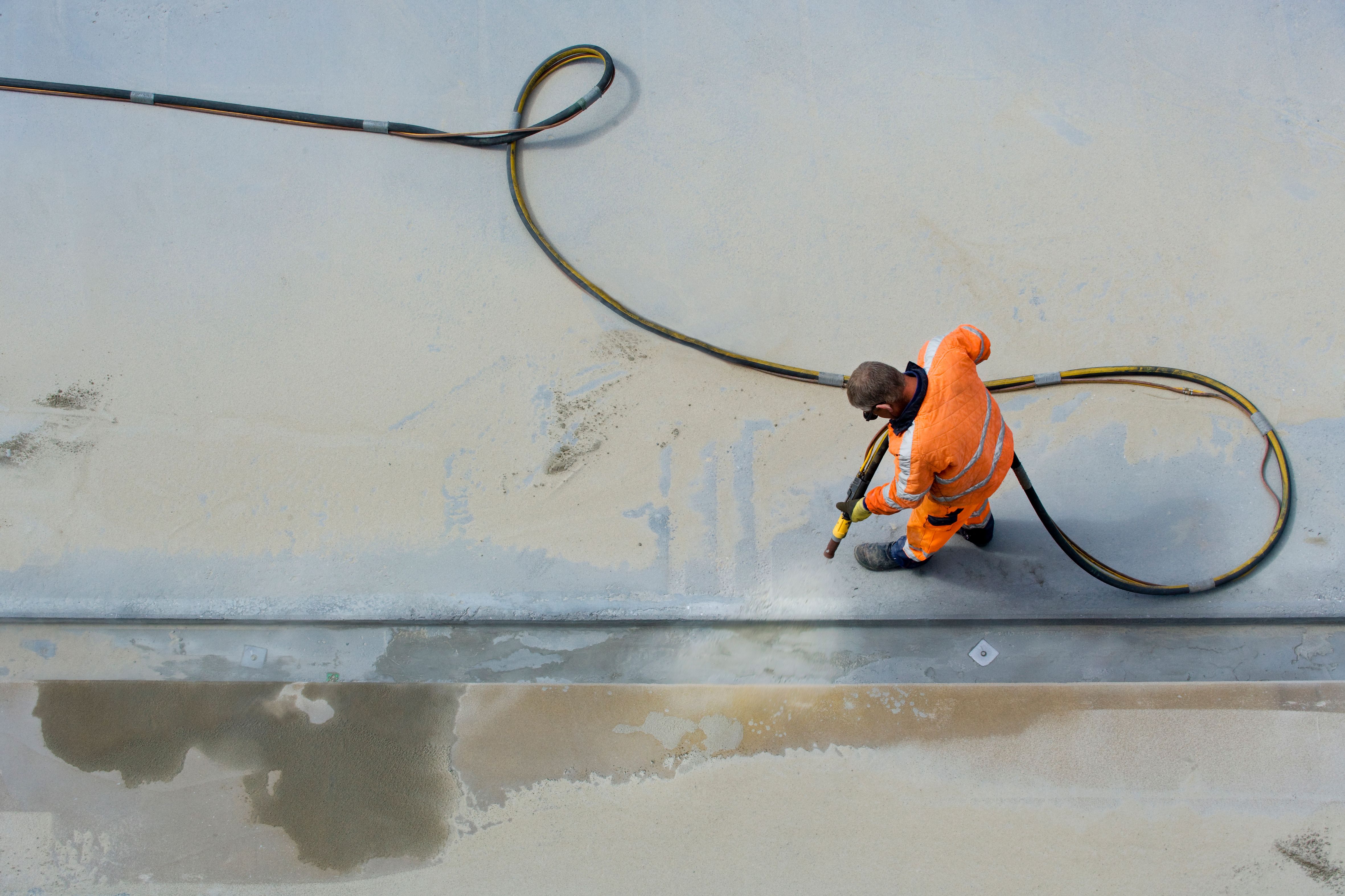 industrial sandblasting